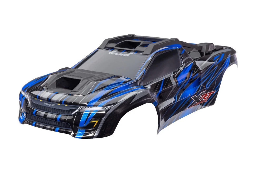 Traxxas 7869-BLUE Painted Blue Body w/F/R Body Supports /Decals for XRT Ultimate - Image 1 of 1