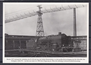 Dampflok 01 010 auf Drehscheibe in Köln 1927 - Bild 1 von 2