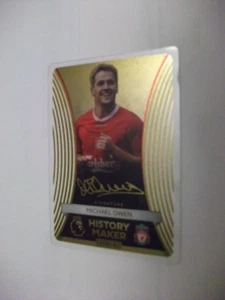 Panini Premier League Adrenalyn XL 2025 Michael Owen Ltd Signature History Maker - Foto 1 di 1