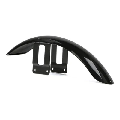 Black Front Fender Mudguard Cover Fit For Harley Sportster 883 XL883 1200 Custom - Imagem 1 de 4