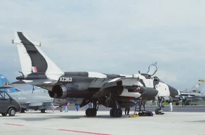 Original colour slide Jaguar GR.1 arctic camo. XZ363 of 41 Sqdn. Royal Air Force - Picture 1 of 1