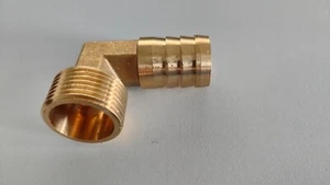 33mm Gewinde 25mm Schlauchadapter Messing 90 Grad - Bild 1 von 1