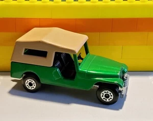 Matchbox Superfast No 53 CJ-6 JEEP Green with Rare Black Interior 1977 - Picture 1 of 5