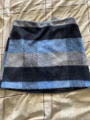 George Women’s Cotton Checkered And Striped Mini Skirt Size 16 - Image 1 of 3