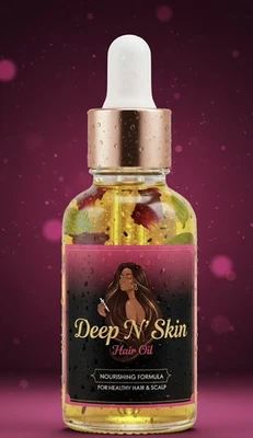 Deep N Skin Hair Growth Oil - Image 1 of 2