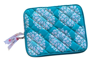 NEW Penelope Ann Tablet Case for iPad, Surface, e-Reader Blue Quilted 11x9 Girl - Image 1 of 4