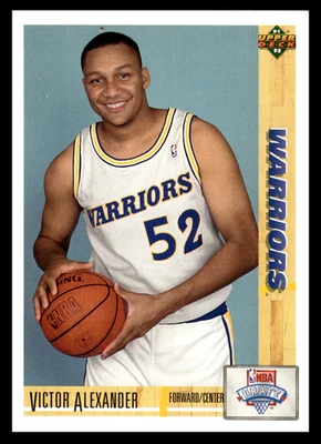 1991-92 Upper Deck Victor Alexander #10 Golden State Warriors NBA Basketball - Image 1 of 2