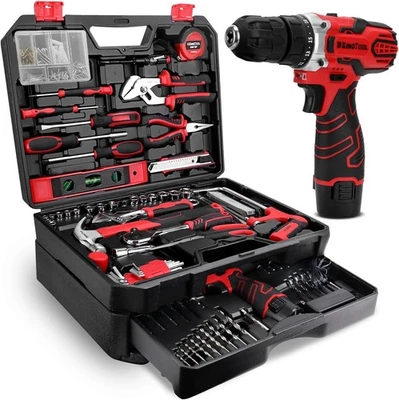 KingTool 276-Piece Tool Set Kit - Tool kit with 12V Cordless Power Drill Driver - Image 1 of 4