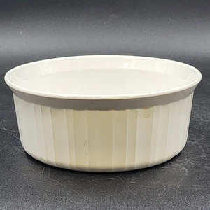 Corning Ware Runde Auflaufform Französisch Weiß F5B 1,5 Quart Soufflé Steinzeug - Bild 1 von 7