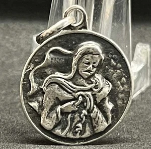 Argentinien 1920 ́ Antike Jungfrau Maria Knotenlöser Medaille Silber Jugendstil - Bild 1 von 10