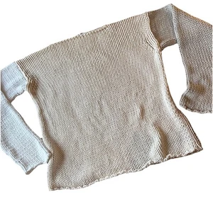 30 GENTRYPORTOFINO GENTRY PORTOFINO Italy chunky color block goop sweater cotton - Picture 1 of 11