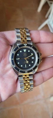 Tag Heuer 980.021 Mens 1000 Series Jumbo Professional Watch Black Gold Monnin 8" - Image 1 of 4