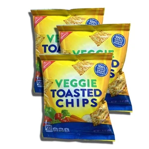 Chips tostadas finas de trigo vegetal integral, bocadillos escolares, paquete de 10 - Imagen 1 de 6
