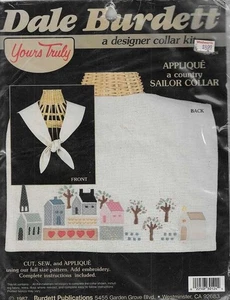 Dale Burdett APPLIQUE A COUNTRY SAILOR COLLAR by Yours Truly KIT - Picture 1 of 1