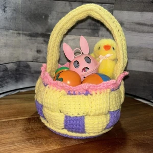 Handmade Crochet Easter Basket..(B6) - Picture 1 of 5