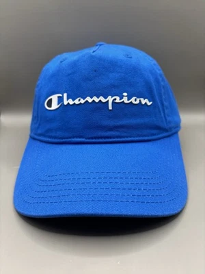 Gorra Champion con tirantes azul ajustable al aire libre Foto 1 de 4
