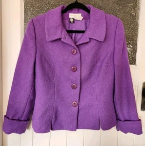 SYNONYME De Georges Rech womens vintage wool jacket size 42 - Picture 1 of 4
