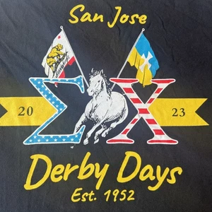 UCLA Bruins Sigma Chi Fraternity Derby Days 2023 Shirt Medium Black Vintage Rare - Bild 1 von 10