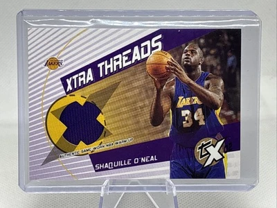 2002-03 Topps Xpectations Xtra Threads Shaquille O'Neal Lakers Jersey HOF NM+ - Image 1 of 2