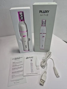 Pluxy Epil Pro 3 Epilatore Viso Senza Fili Batteria Strumento Depilazione Bianco/Rosa - Foto 1 di 10