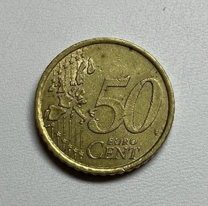2002 50 Euro Cent Coin Italy - Picture 1 of 2