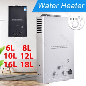 Calentador de agua acumulador de agua GLP propano calentador continuo caldera 6/8/16/18L - Imagen 1 de 24