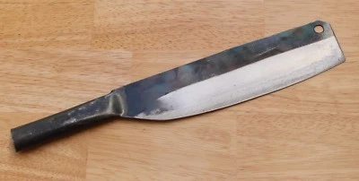 Crude - Asian Nakiri Kitchen Chef Knife, Carbon Steel, Super Thin, Sharp & Light