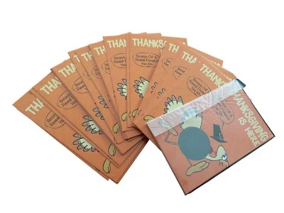 Paquete de 30 tarjetas de juego de fiesta rasca y gana de Acción de Gracias Foto 1 de 3