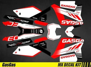 Kit Déco Moto pour / Mx Decal Kit for Gas Gas EC - Factory Racing - Imagen 1 de 1