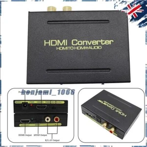 HDMI to SPDIF Optical 4K RCA L/R Analog Audio Extractor Converter Splitter AUS - Picture 1 of 9