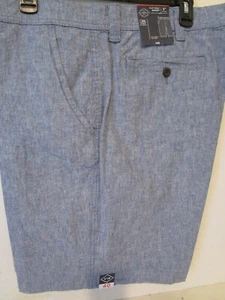 St. John's Bay Mens Linen Stretch Fabric Chino Shorts Navy Linen Size 40 X 9" - Picture 1 of 3