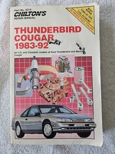 Chilton’s Auto Repair Manual Thunderbird Cougar 1980-91 - Picture 1 of 4