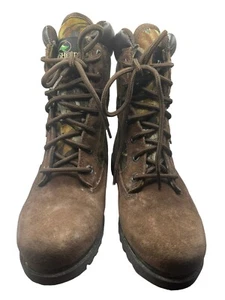 RedHead Boys Hunting Boots Brown Tree Camouflage Lace Up Waterproof Sz3 - Picture 1 of 9