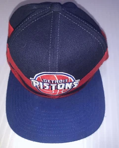 Detroit Pistons NBA Mitchell & Ness SnapBack verstellbare Mütze blaue und rote Farbe - Bild 1 von 9