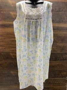Carole Nachthemd Damen XXXL Blumenmuster Liege leicht Grannycore Kittel - Bild 1 von 12