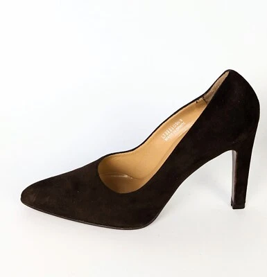Zapatos de tacón Ralph Lauren para mujer marrón gamuza 4" talla US 8,5 B hechos en España Foto 1 de 4