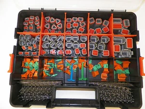 518 PC GRIS ALEMÁN ALEMÁN KIT CONECTOR CONTACTOS ESTAMPADOS + HERRAMIENTAS DE ELIMINACIÓN - Imagen 1 de 8
