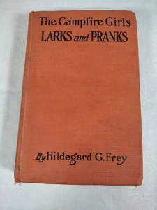 The Campfire Girls Larks and Pranks Hildegard G Frey AL Burt ©1917 HC - Picture 1 of 11