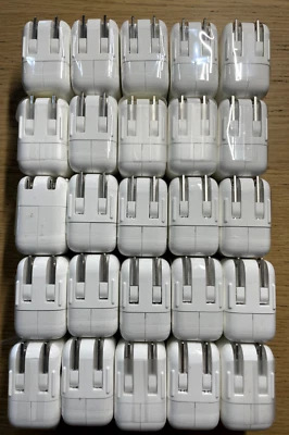Lot of 10 OR 25  Apple 12W USB Power Adapter  A2167 - Image 1 of 4