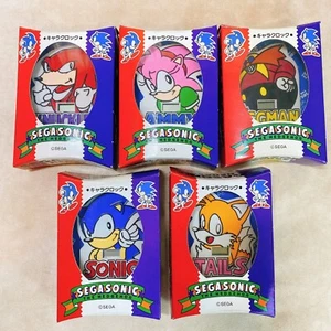 Rare 5 set 1994 SEGA Sonic the Hedgehog Complete character clock vintage limited - Picture 1 of 11