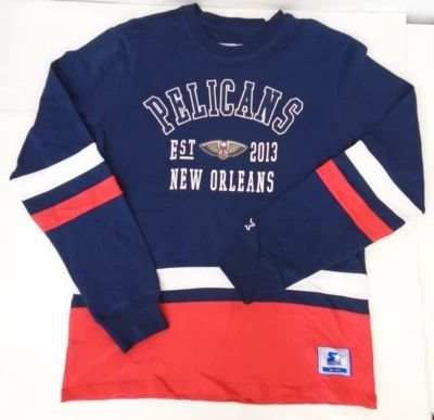 New Orleans Pelicans Hombre Grande Starter Highlight Cuello Redondo 744 Foto 1 de 3