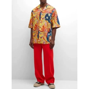 MARNI No Vacancy Inn Multicolor Print Button Down Shirt Size 50 Large Unisex - Picture 1 of 6
