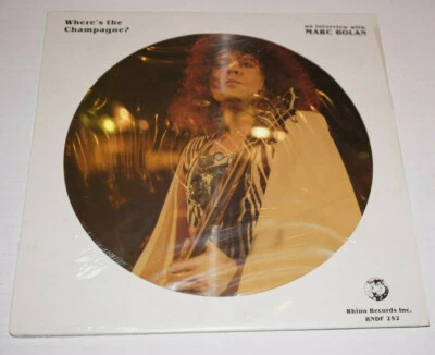 Marc Bolan Where's The Champagne? Rare Interview Picure Disc Lp Record NewSealed - Image 1 of 2