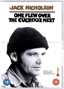🆕ONE FLEW OVER THE CUCKOOS NEST (1975) (DVD 2014) RGN 2 BBFC 18