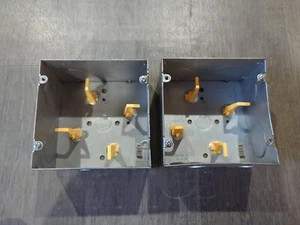 (2) Steel City 82181T-1-114 5" Square Steel Telecommunication Box - Picture 1 of 4