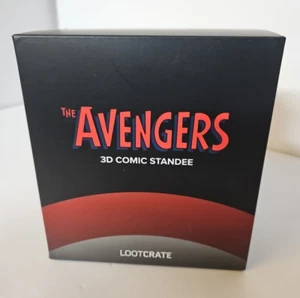 The Avengers 3D Comic Standee Captain America Marvel Comic Loot Crate Super Hero - Picture 1 of 4