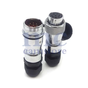 WS20 5A 500V 8 pin Waterproof Wire Connector,Industrial Electrical Connector - Picture 1 of 8