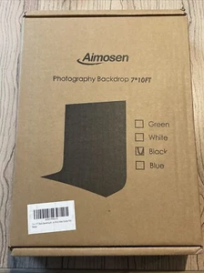 Aimosen Black Photography Backdrop 10x7 FT - Picture 1 of 1