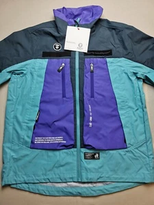 A BATHING APE Mens Size S AAPE Lightweight Jacket BNWT Blue Windbreaker Full Zip - Picture 1 of 24