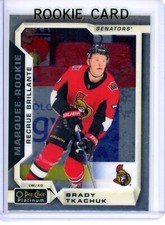 2018-19 O-Pee-Chee Platinum Brady Tkachuk 170 Marquee Rookie Senators RC